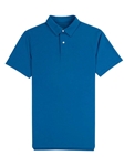 Blue Lightweight Pique Men's Tennis Club Polo | Vastrm Polo Shirts | Sam's Tailoring Fine Men Clothing
