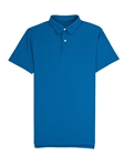 Bright Blue Blue Lightweight Pique Tennis Club Polo | Vastrm Polo Shirts | Sam's Tailoring Fine Men Clothing