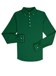 Dark Green Comfort Pique Cambridge Popover | Vastrm Popovers Collection | Sam's Tailoring Fine Men Clothing