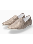 Dark Taupe Smooth Leather Women's Flat Shoe | Mephisto Women's Flats | Sam's Tailoring  Fine Women Shoes