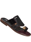 Black Rovere Patent Leather Men's Woven Sandal | Mauri Men's Sandals | Sam's Tailoring Fine Men's Shoes