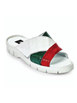 Italian Flag Cagnola Baby Crocodile Men's Sandal | Mauri Men's Sandals | Sam's Tailoring Fine Men's Shoes