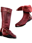 Ruby Red Mood Alligator Shearling Lined Boot | Mauri Men's Boots | Sam's Tailoring Fine Men's Shoes