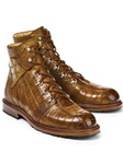 Mustard Patch Finder Alligator Ostrich Leg Boot | Mauri Men's Boots | Sam's Tailoring Fine Men's Shoes