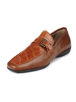 Cognac Montana Alligator & Pebble Grain Monk Strap Loafer | Mauri Monk Strap Shoes | Sam's Tailoring Fine Men's Shoes