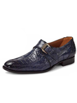 Charcoal Gray Manzoni Alligator Monk Strap Dress Shoe | Mauri Monk Strap Shoes | Sam's Tailoring Fine Men's Shoes