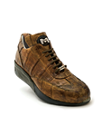 Money Green Rosso Baby Crocodile Sneaker | Mauri Men's Sneakers | Sam's Tailoring Fine Men's Shoes