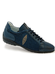 Wonder Blue Ostrich & Stingray Men Sneaker | Mauri Men's Sneakers | Sam's Tailoring Fine Men's Shoes