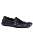 Black Ercole Alligator Men's Driving Loafer | Mauri Men's Loafers | Sam's Tailoring Fine Men's Clothing