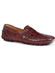 Rust Ercole Alligator Men's Driving Loafer | Mauri Men's Loafers | Sam's Tailoring Fine Men's Clothing
