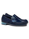 Indigo Blue Gallia Alligator & Pony Loafer | Mauri Men's Loafers | Sam's Tailoring Fine Men's Clothing