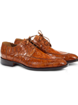 Cognac Alligator Apron Toe Men's Dress Shoe | Mauri Dress Shoes | Sam's Tailoring Fine Men's Shoes
