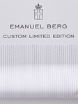 White & Blue Two Ply Limited Edition Custom Shirt | Emanuel Berg Custom Shirts | Sam's Tailoring Fine Men's Clothing