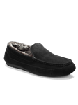 Black Suede With Black Sole Men's Slipper Shoe | Samuel Hubbard Shoes | Sam's Tailoring Fine Men Clothing