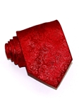 Red With Red Lurex Ramage Luxury Woven Silk Tie | Italo Ferretti Ties Collection | Sam's Tailoring Fine Men's Clothing