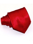 Classic Red With Micro Polka Dots Tailored Silk Tie | Italo Ferretti Ties Collection | Sam's Tailoring Fine Men's Clothing