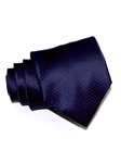 Navy With Red Micro Polka Dots Tailored Silk Tie | Italo Ferretti Ties Collection | Sam's Tailoring Fine Men's Clothing