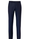 Bright Blue Flat Front Men's Wool Trouser | Hickey Freeman Pants | Sam's Tailoring Fine Men Clothing