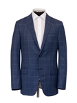 Blue Birdseye Windowpane Infinity B-Fit Suit | Hickey Freeman Suits | Sam's Tailoring Fine Men Clothing