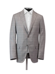 Taupe Plaid Super 150's Wool Tasmanian Suit | Hickey Freeman Suits | Sam's Tailoring Fine Men Clothing