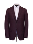 Burgundy Fully Lined Silk Men's Dinner Jacket | Hickey Freeman Sport Coat | Sam's Tailoring Fine Men Clothing