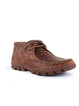 Brown Alligator Belly Cowhide Print Lace-Up Rogue | Ferrini USA Men's Shoes | Sam's Tailoring Fine Men Clothing