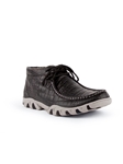 Black Alligator Belly Cowhide Print Lace-Up Rogue | Ferrini USA Men's Shoes | Sam's Tailoring Fine Men Clothing