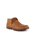 Honey Alligator Belly Cowhide Print Lace-Up Rogue | Ferrini USA Men's Shoes | Sam's Tailoring Fine Men Clothing