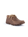 Mocha Casual Men's Lace-Up Driving Moccasin | Ferrini USA Men's Shoes | Sam's Tailoring Fine Men Clothing