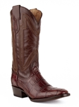 Chocolate Belly Alligator French Toe Stallion Boot | Ferrini Men's Boots | Sam's Tailoring Fine Men Clothing