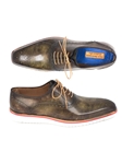 Army Green Handmade Casual Oxford Shoe | Paul Parkman Causal Shoes | Sam's Tailoring Fine Men Clothing