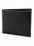 Black Italian Glazed Milled Calfskin Leather Billford Wallet | Torino Leather Wallets | Sam's Tailoring Fine Men Clothing