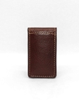 Brown Tumbled Glove Magnetic Money Clip | Torino Leather Wallets | Sam's Tailoring Fine Men's Clothing