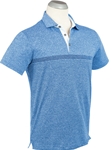 Sky Blue Performance Zuma Jacquard Stripe Polo | Bobby Jones Shirts Collection | Sam's Tailoring Fine Men Clothing