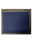 Navy With Sky Stripe Men's Custom Suit | Paul Betenly Custom Suits | Sam's Tailoring Fine Men's Clothing
