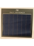 Navy With Brown Stripe Custom Suit | Paul Betenly Custom Suit | Sam's Tailoring Fine Men's Clothing