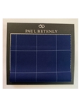 White Check On Blue Background Custom Suit | Paul Betenly Custom Suit | Sam's Tailoring Fine Men's Clothing