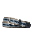 Shoreline Croc Tabs & Brushed Nickel Buckle Stretch Belt | W.Kleinberg Belts Collection | Sam's Tailoring Fine Men's Clothing