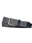 Earl Grey Croc Tabs & Burnished Nickel Buckle Stretch Belt | W.Kleinberg Belts Collection | Sam's Tailoring Fine Men's Clothing