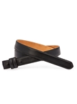 Black Glazed Calf Slide Belt Strap | W.Kleinberg Speciality Straps | Sam's Tailoring Fine Men's Clothing