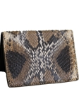 Matte Multi Grey Python Credit Card ID Case | W.Kleinberg Small Leather Goods | Sam's Tailoring Fine Men's Clothing