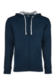 Navy & Grey Contrast Full Zip Hoodie | Georg Roth Sweaters & Hoodies | Sam's Tailoring Fine Men Clothing
