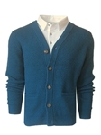Teal Blue Super Soft & Comfy Cardigan  | Georg Roth Sweaters & Hoodies | Sam's Tailoring Fine Men Clothing