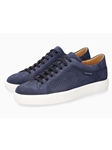 Navy Soft Air Leather Lining Nubuck Casual Shoe | Mephisto Casual Shoe Collection | Sam's Tailoring Fine Men Clothing