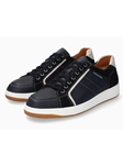 Navy Rubber Outsole Suede Leather Casual Shoe | Mephisto Casual Shoe Collection | Sam's Tailoring Fine Men Clothing