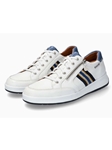 White Leather Lining Nubuck Men's Sneaker | Mephisto Casual Shoe Collection | Sam's Tailoring Fine Men Clothing