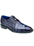 Antique Sky Blue Exotic Alligator Amato Derby Shoe | Belvedere New Shoes Collection | Sam's Tailoring Fine Men's Clothing