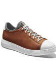 Burnished Tan Full Grain Leather Cap Toe Classic Sneaker | Samuel Hubbard Shoes | Sam's Tailoring Fine Men Clothing