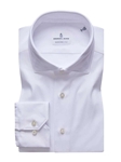 White Solid Modern 4Flex Stretch Men's Knit Shirt | Emanuel Berg Shirts Collection | Sam's Tailoring Fine Men's Clothing