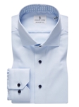 Light Blue Textured Twill Causal Dress Shirt | Emanuel Berg Shirts Collection | Sam's Tailoring Fine Men's Clothing